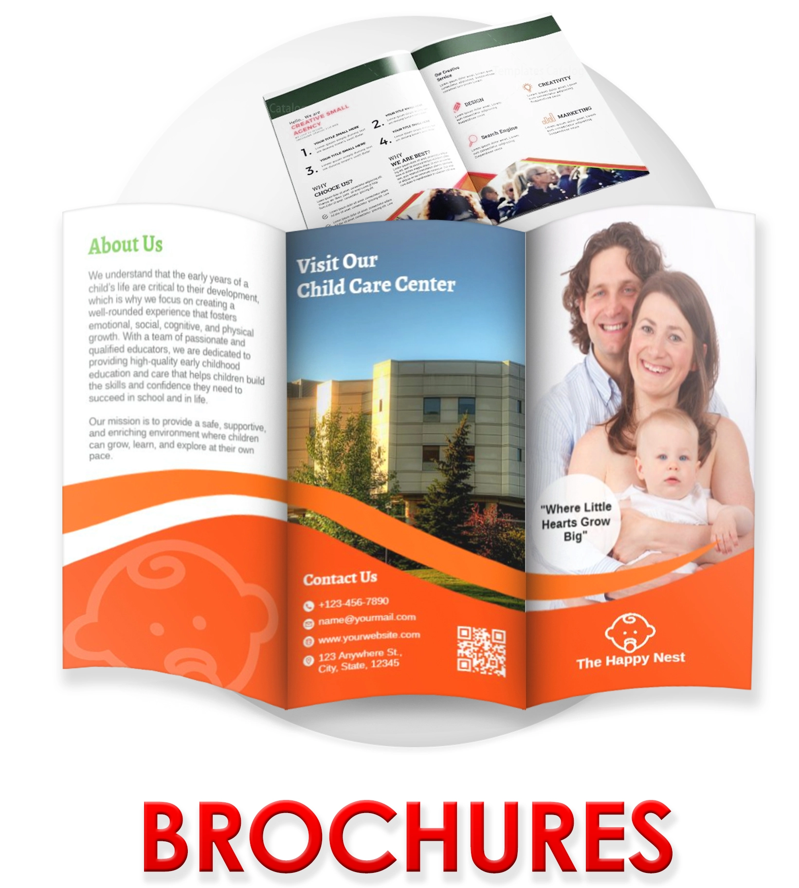 Cheap Brochure Printing – Glossy & Free Fold + FREE Design